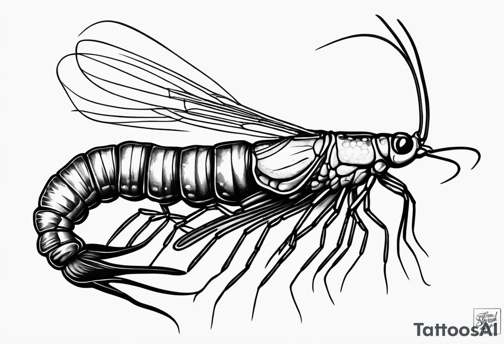 Freshwater shrimp tattoo idea