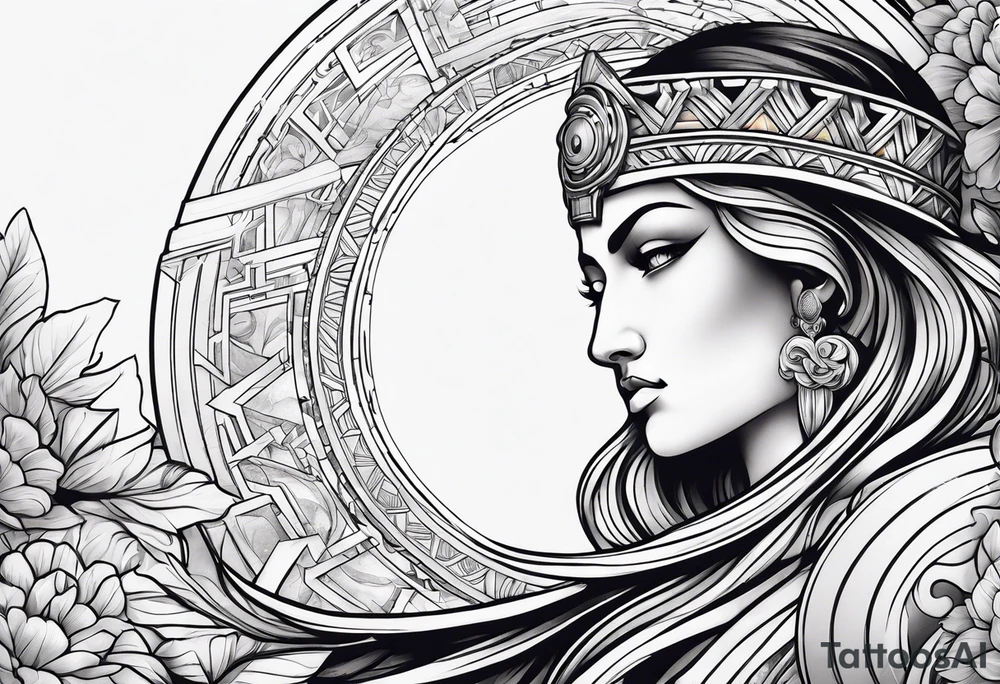 Greek mythology sleeve tattoo idea