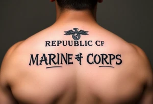 Republic of Korea
                Marine Corps
lettering tattoo idea