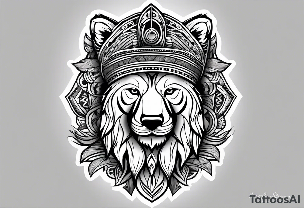 bearpaw half sleeve tattoo idea