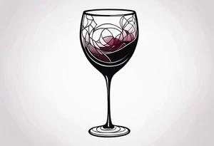 Wine Glass tattoo idea