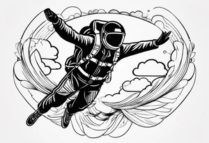 skydiving tattoo idea