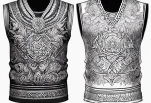 tattoo drawing ancient vest tattoo idea