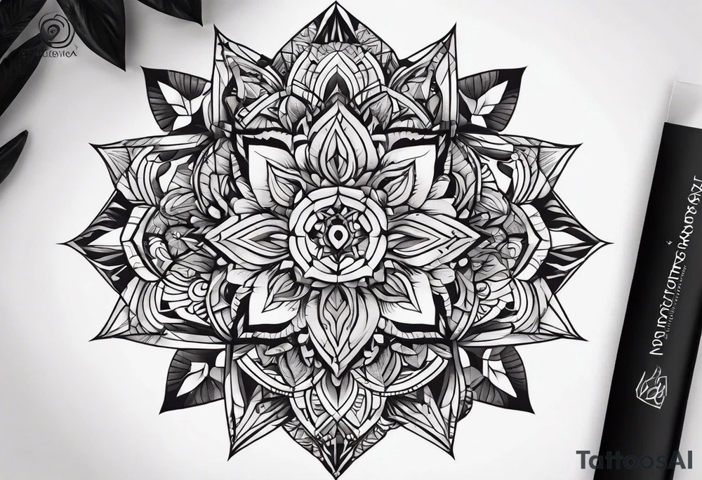 Руна одал с мордами волков на конце tattoo idea