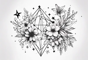 A múltiple constellation small, girly, discrete, minimmalist tattoo combining 3 constellations cáncer, virgo, and scorpio. Just the lines... no flowers just the stars tattoo idea