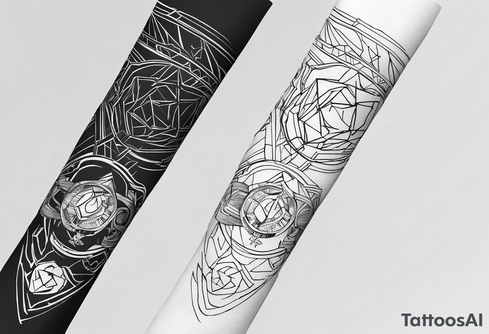 cybersigilism forearm sleeve tattoo idea