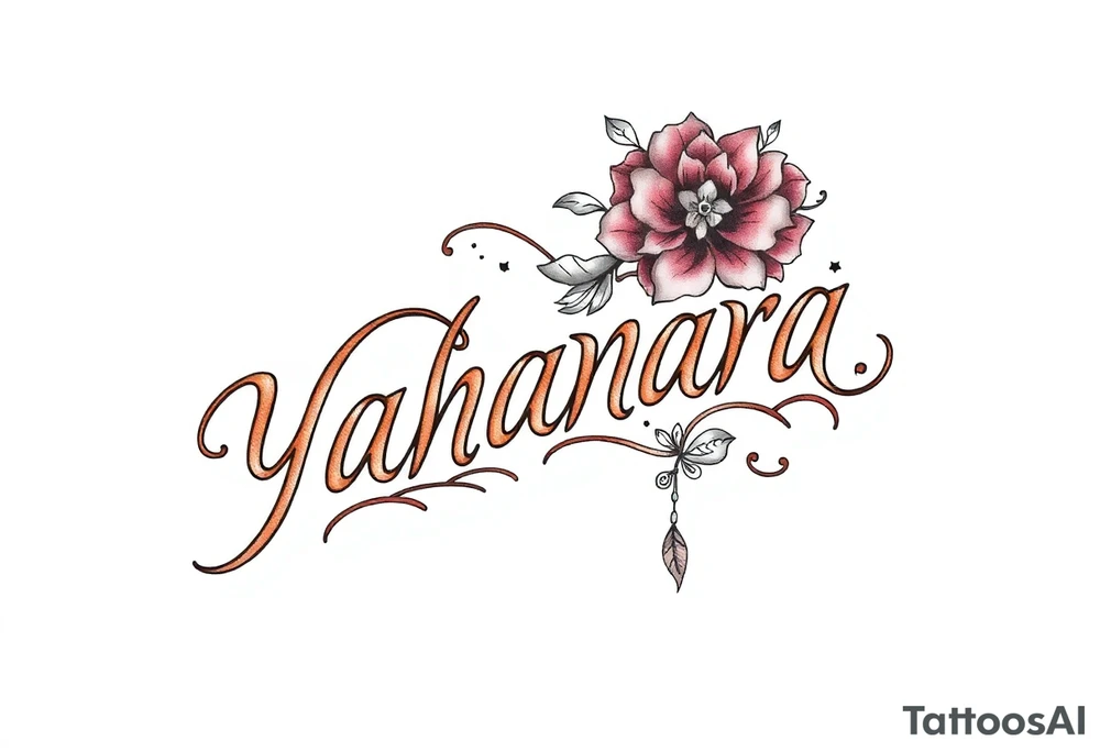 Name YAHANARA tattoo idea