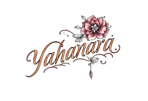 Name YAHANARA tattoo idea