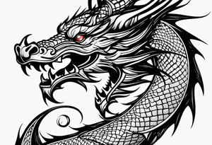 Traditional Dragon tattoo idea