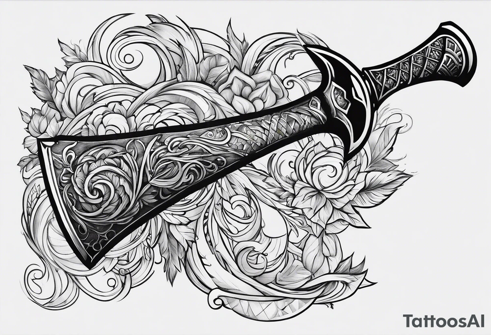 Norse axe tattoo idea