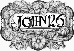 Bible verse John 3;16 tattoo idea