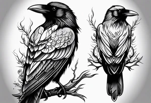raven tattoo idea