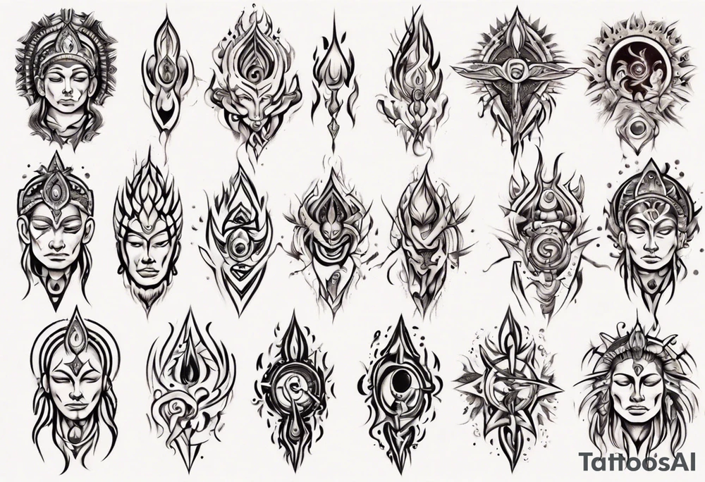 Human having spiritual awakening tattoo idea