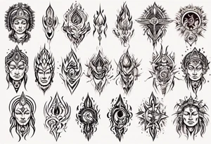 Human having spiritual awakening tattoo idea