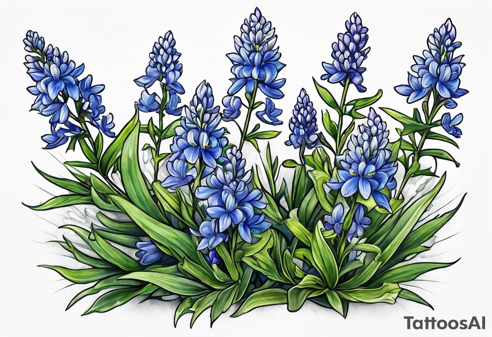 Bluebonnets tattoo idea