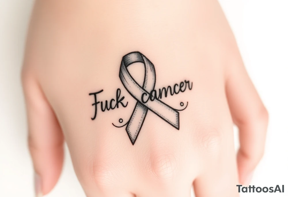 Fuck cancer tattoo idea