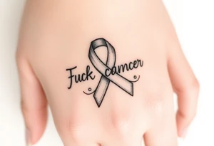 Fuck cancer tattoo idea