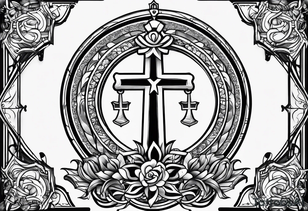 Anchored in Christ tattoo idea