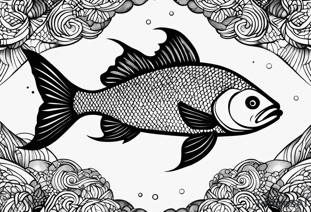 Fish scales tattoo idea
