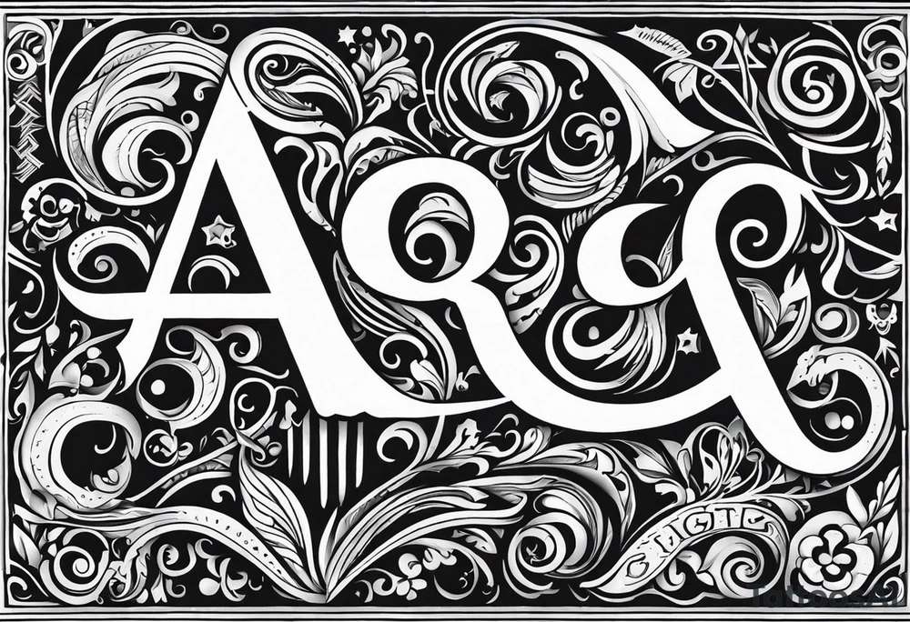 abcdefghijklmnopqrstuvwxyz tattoo idea
