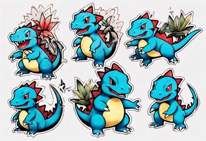 Totodile pokemon tattoo idea