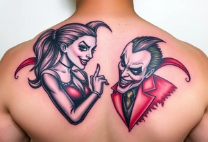 Harley quin and the joker tattoo idea