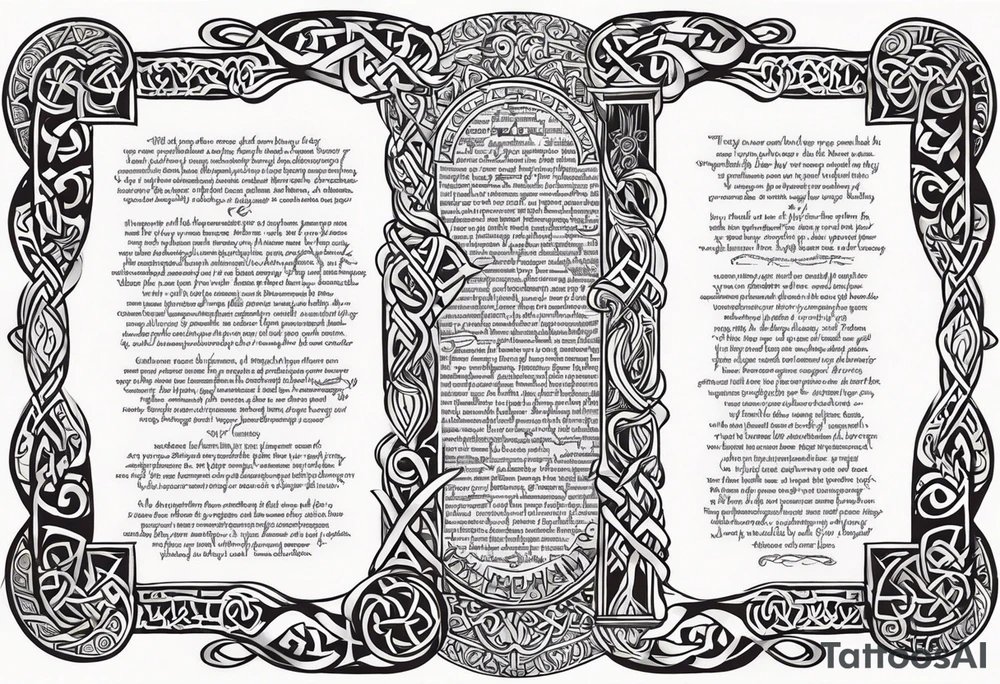 Viking prayer poem tattoo idea