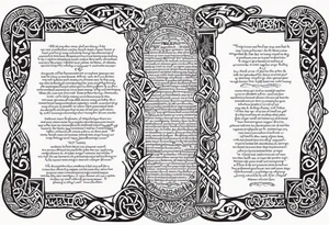 Viking prayer poem tattoo idea