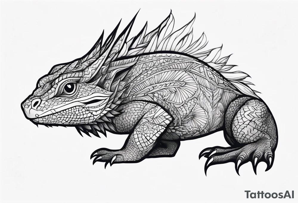 tuatara tattoo idea