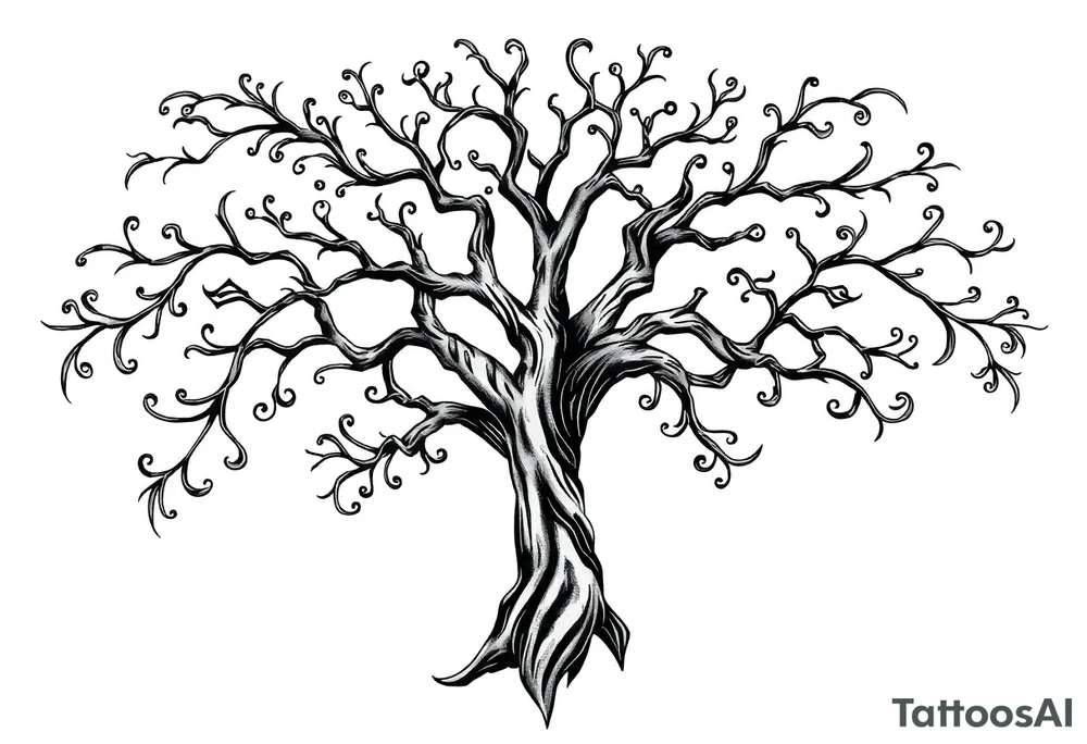 Irish family tree tattoo idea