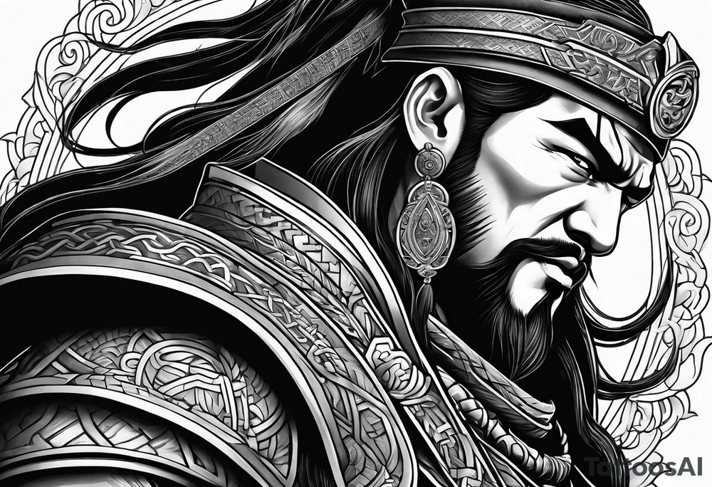 mongolian hero tattoo idea