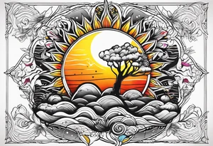 Sun tattoo idea