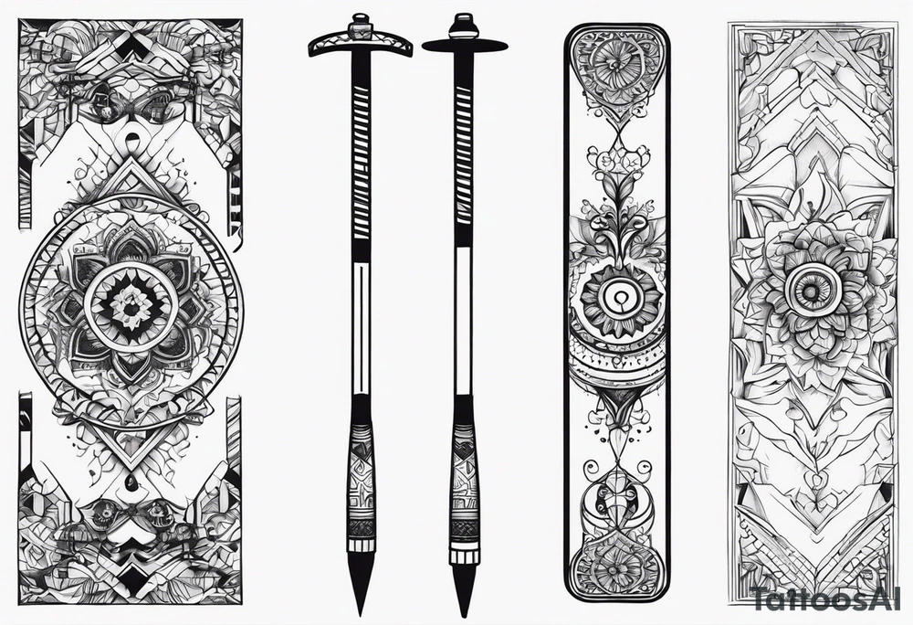 Pogo stick tattoo idea