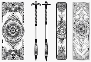 Pogo stick tattoo idea