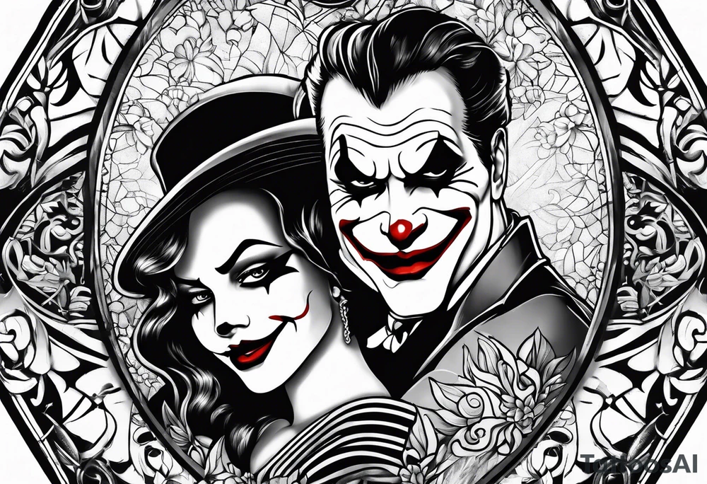 Happy sad tattoo idea
