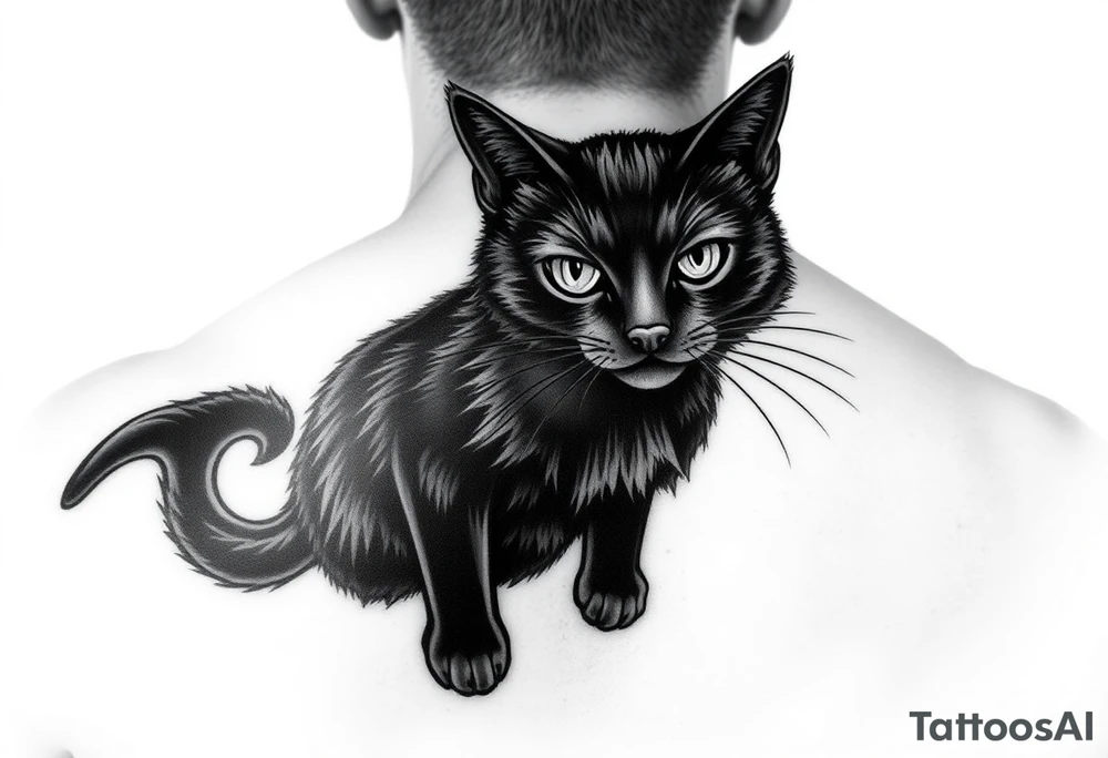 Black Cat tattoo idea