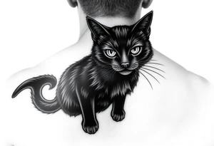 Black Cat tattoo idea