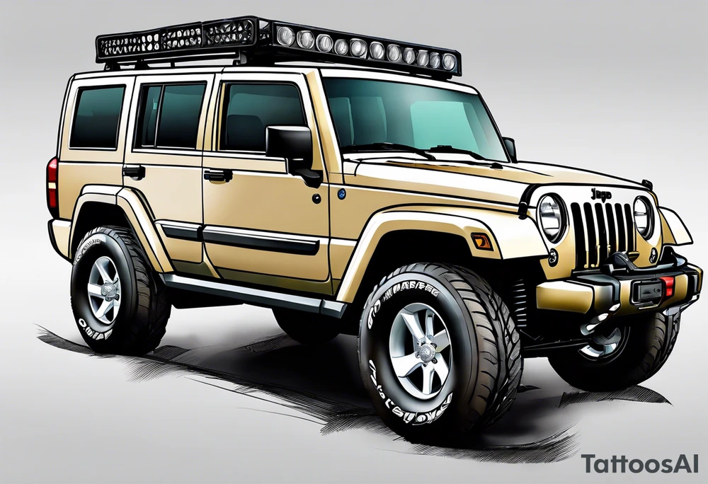 Jeep commander tattoo idea