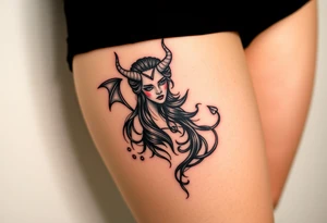 Queen of hell tattoo idea