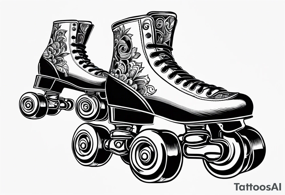Rollerskates tattoo idea