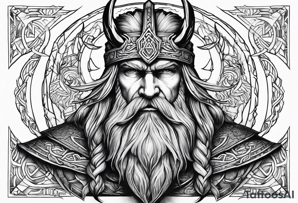 odin norse god tattoo idea