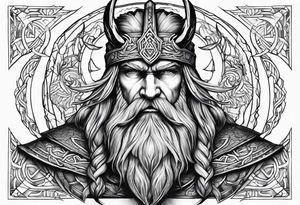 odin norse god tattoo idea