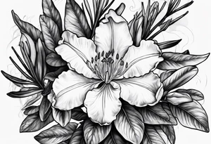 Rhododendron tattoo idea