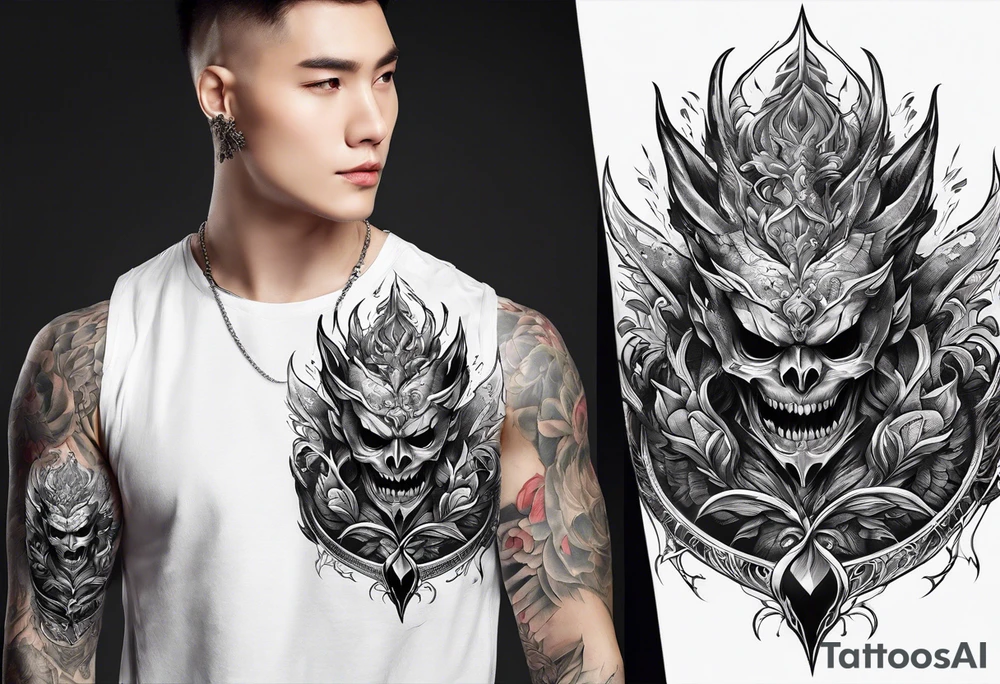 Animé demonslayer tattoo idea