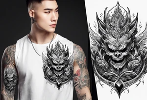 Animé demonslayer tattoo idea