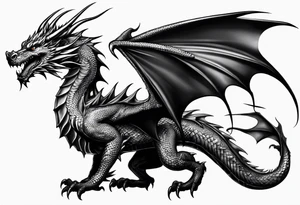 Dragon full body tattoo idea