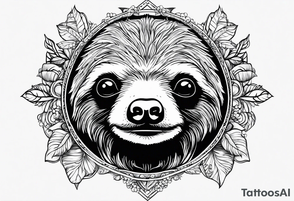 sloths funny tattoo idea