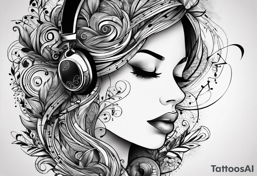 Imaginer un tatouage en lien avec la musique fix you et les paroles I will try to fix you. Inclure des notes de musiques tattoo idea