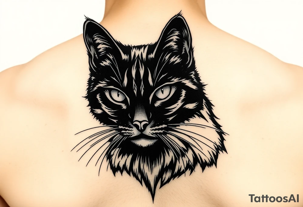 Black Cat tattoo idea