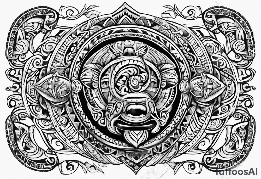 Taino tribal tattoo idea